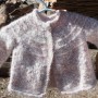Hand Knit Angora Baby Sweater | Nancy Elizabeth Designs