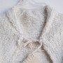 hand knit baby shrug angora and silk