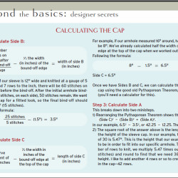 missing last page 34 for the Interweave Knits article on shaping sleeve caps