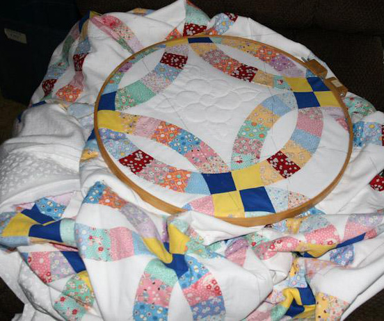 double wedding ring quilt