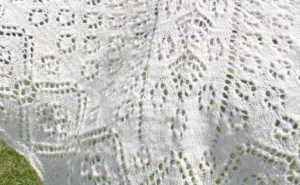 handspun handknit lace faroese shawl