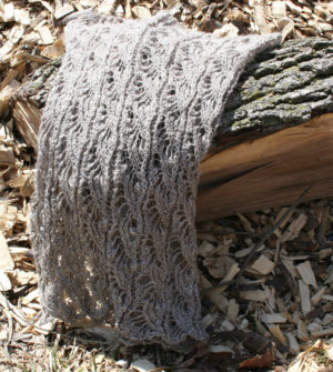 cashmere and silk lace cowl