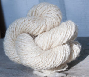 Handspun Merino wool and Silk Yarn