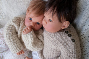 Hand knit Alpaca Baby Sweater Pullover - Image 2