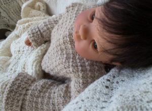 Hand knit Alpaca Baby Sweater Pullover - Image 4