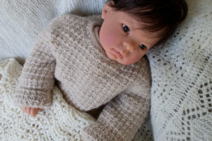 Hand knit Alpaca Baby Sweater Pullover - Image 7