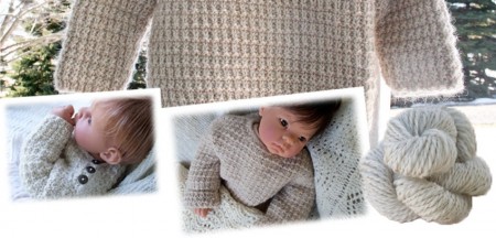 Alpaca Baby Sweater Pullover Knitting Pattern