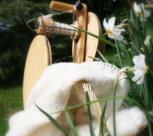 hand spinning cashmere fiber into yarn