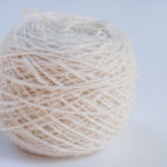 ball of handspun cashmere yarn