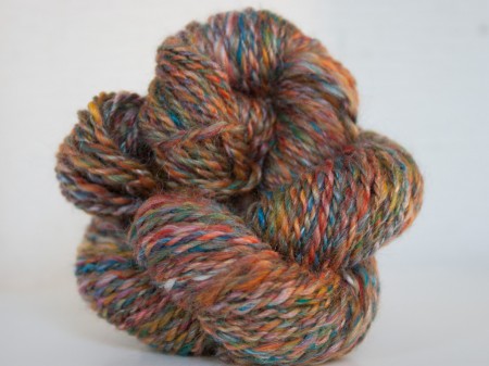 Skein Merino and Silk handspun yarn