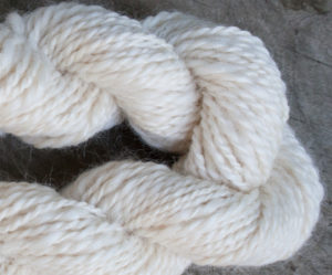 skein Handspun Merino and Silk blend yarn