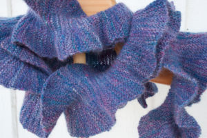 Merino and Silk handspun yarn scarf