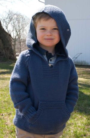 Atherton the Top Down No Sew Hoodie with Cable Trim for Kids – Nancy ...