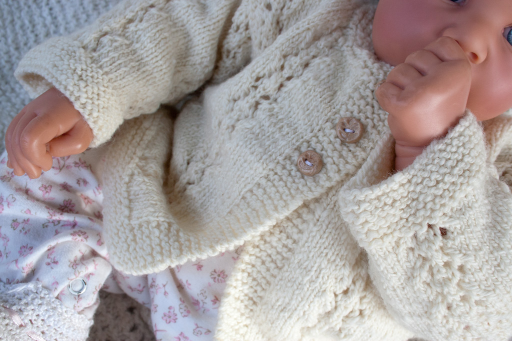 handknit baby cardigans